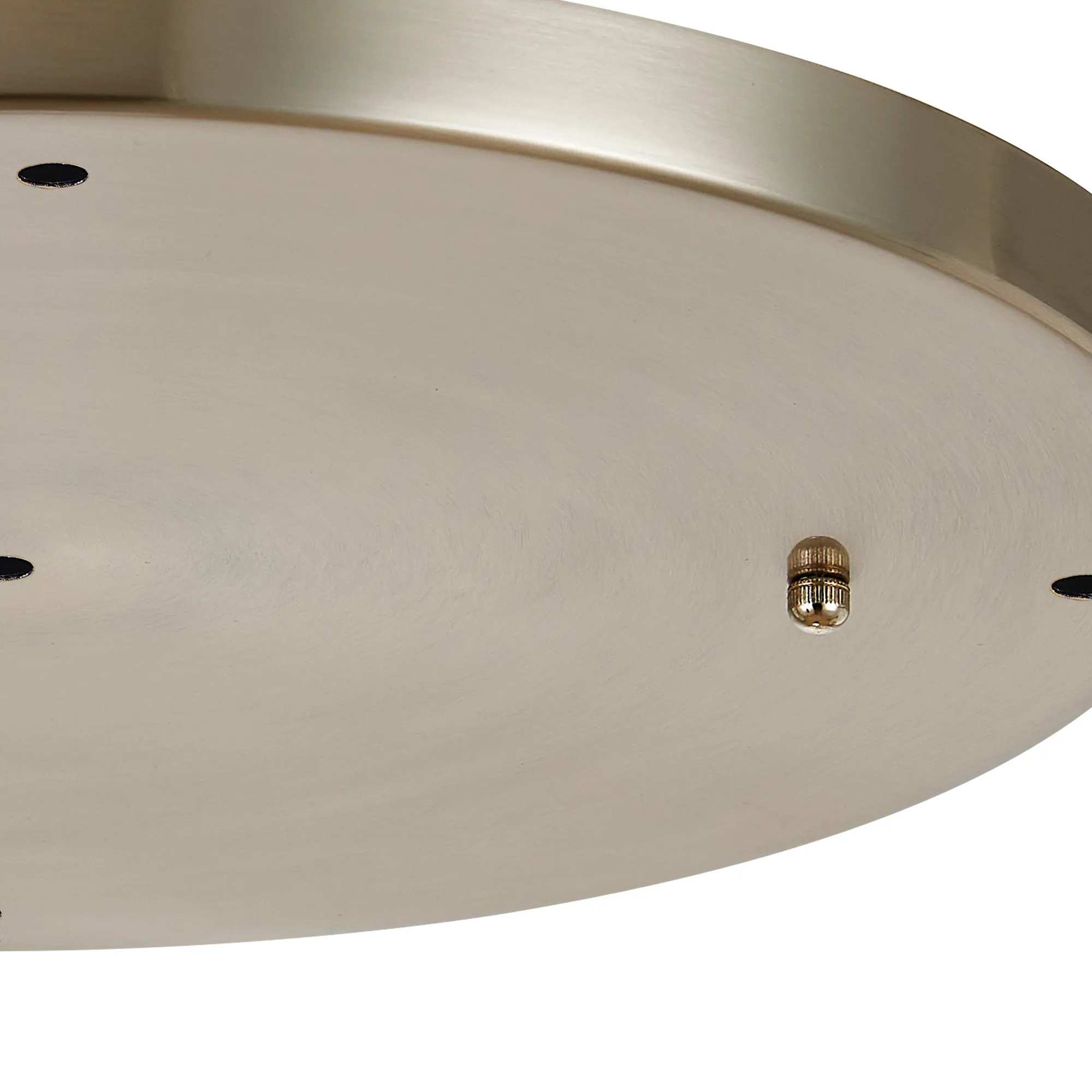 Hayes 5 Hole 40cm Round Ceiling Plate Satin Nickel D0830SN  Deco Hayes Nickel
